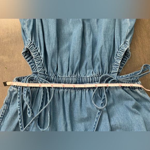 Gap Denim Side-tie Cutout Dress with Washwell - Picture 5 of 9